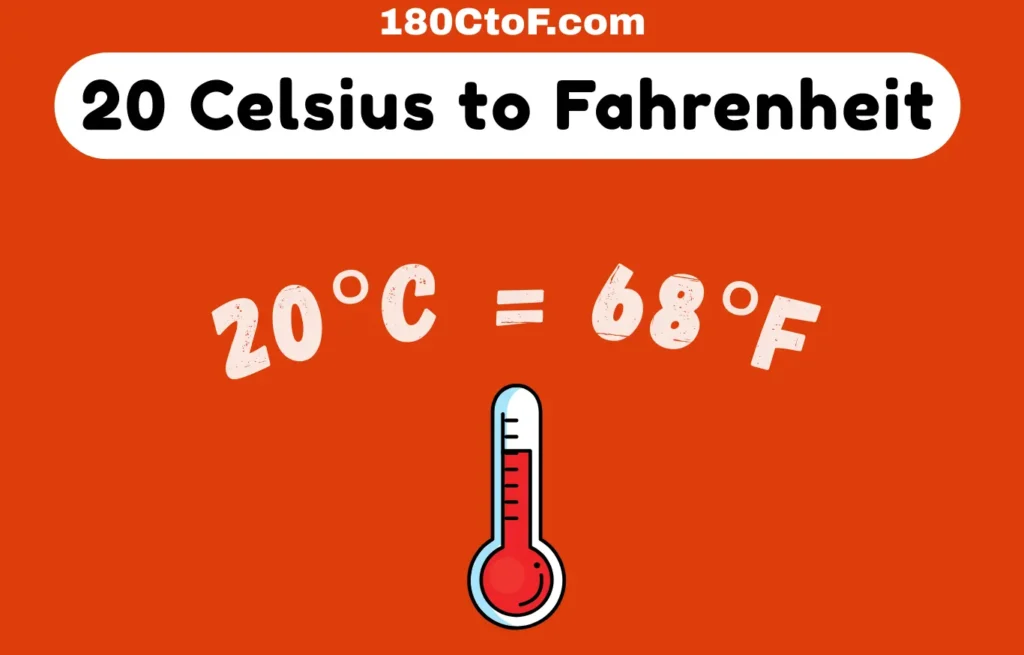 20 Celsius to Fahrenheit