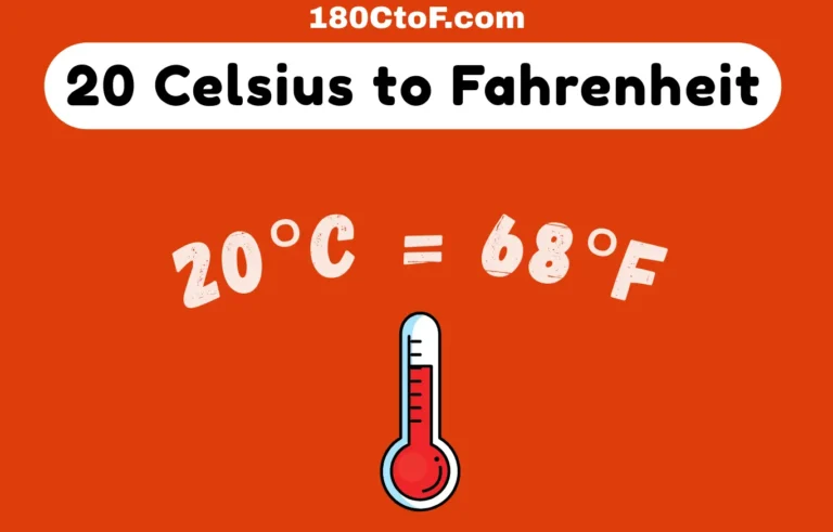 20 Celsius to Fahrenheit