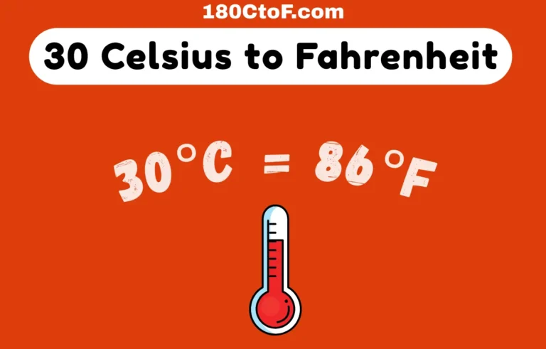 30 Celsius to Fahrenheit