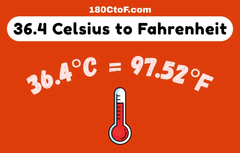 36.4 Celsius to Fahrenheit