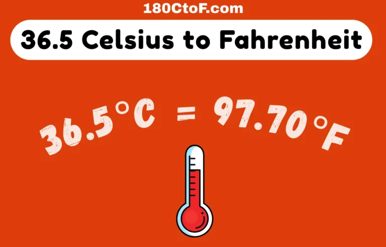 36.5 Celsius to Fahrenheit