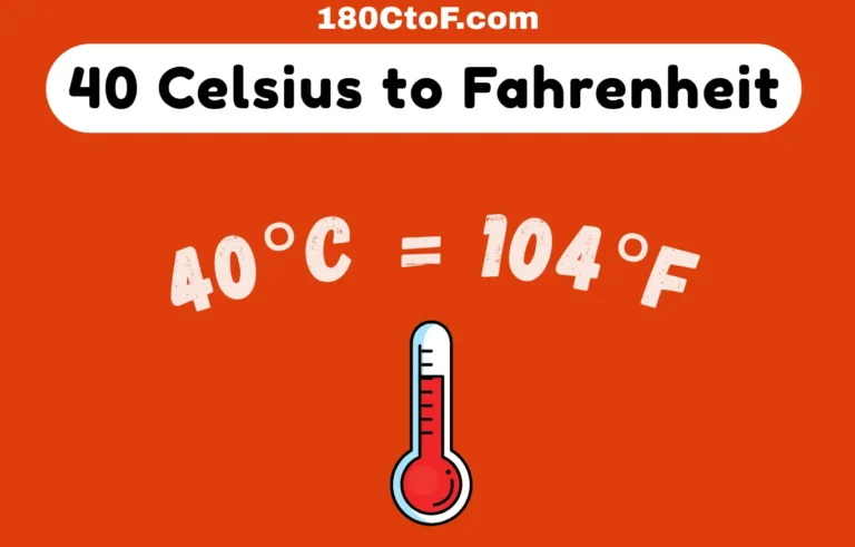 40 Celsius to Fahrenheit