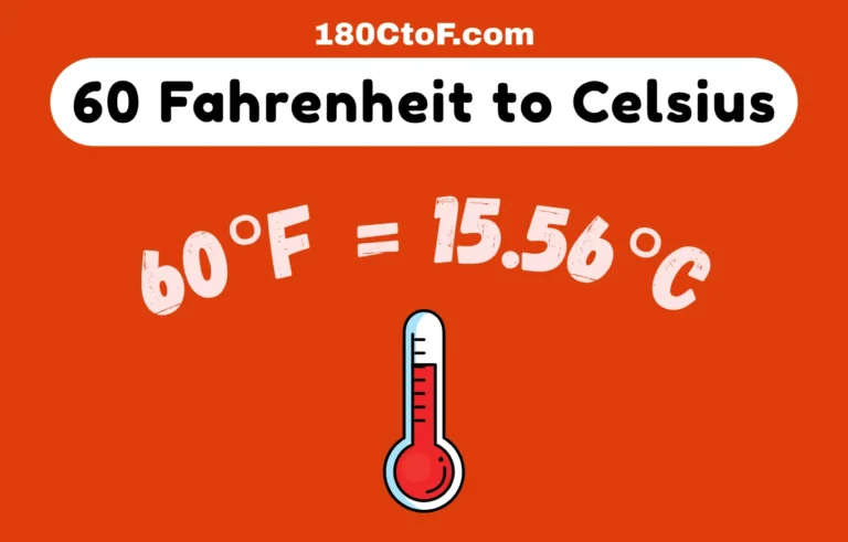 60 Fahrenheit to Celsius