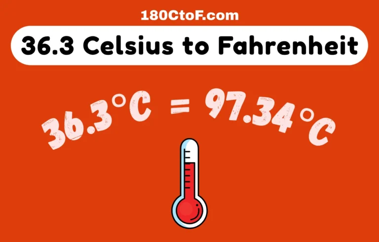 36.3 Celsius to Fahrenheit