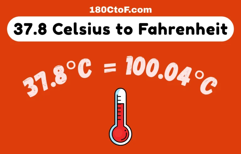 37.8 Celsius to Fahrenheit